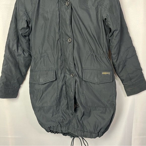 Abercrombie & Fitch Navy Blue Sherpa Lined Military Parka Jacket M - Picture 5 of 9